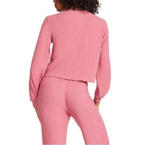 BB DAKOTA Pink Ribbed Lounge Sweater EUC Size Large $45 MSRP - Picture 5 of 9